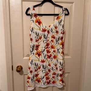 Aritzia floral sleeveless dress. Little moon brand.